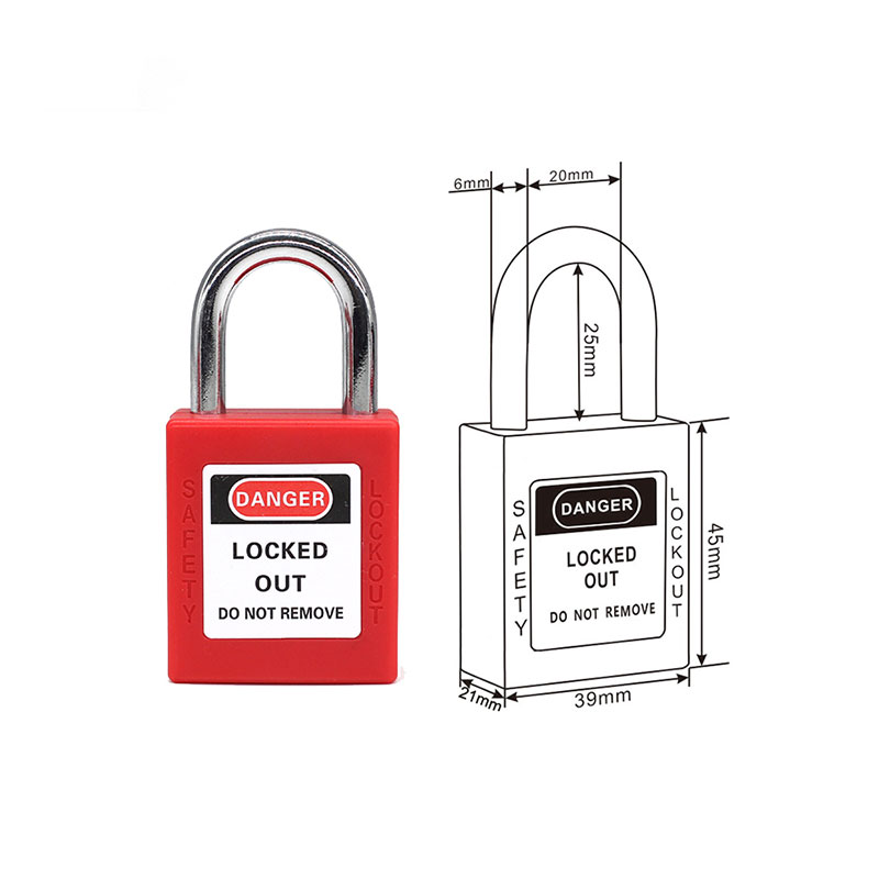 25mm Steel Shackle Safety Padlock