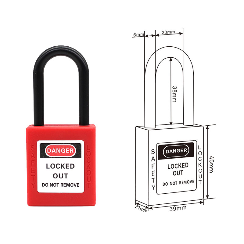 38mm Nylon Shackle Safety Padlock