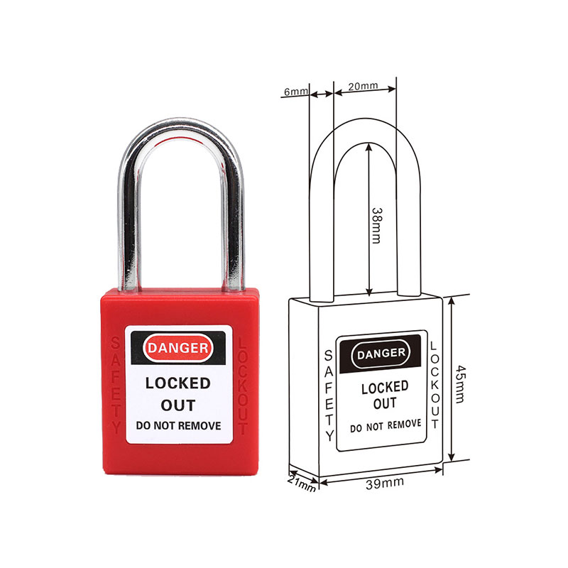 38mm Steel Shackle Safety Padlock